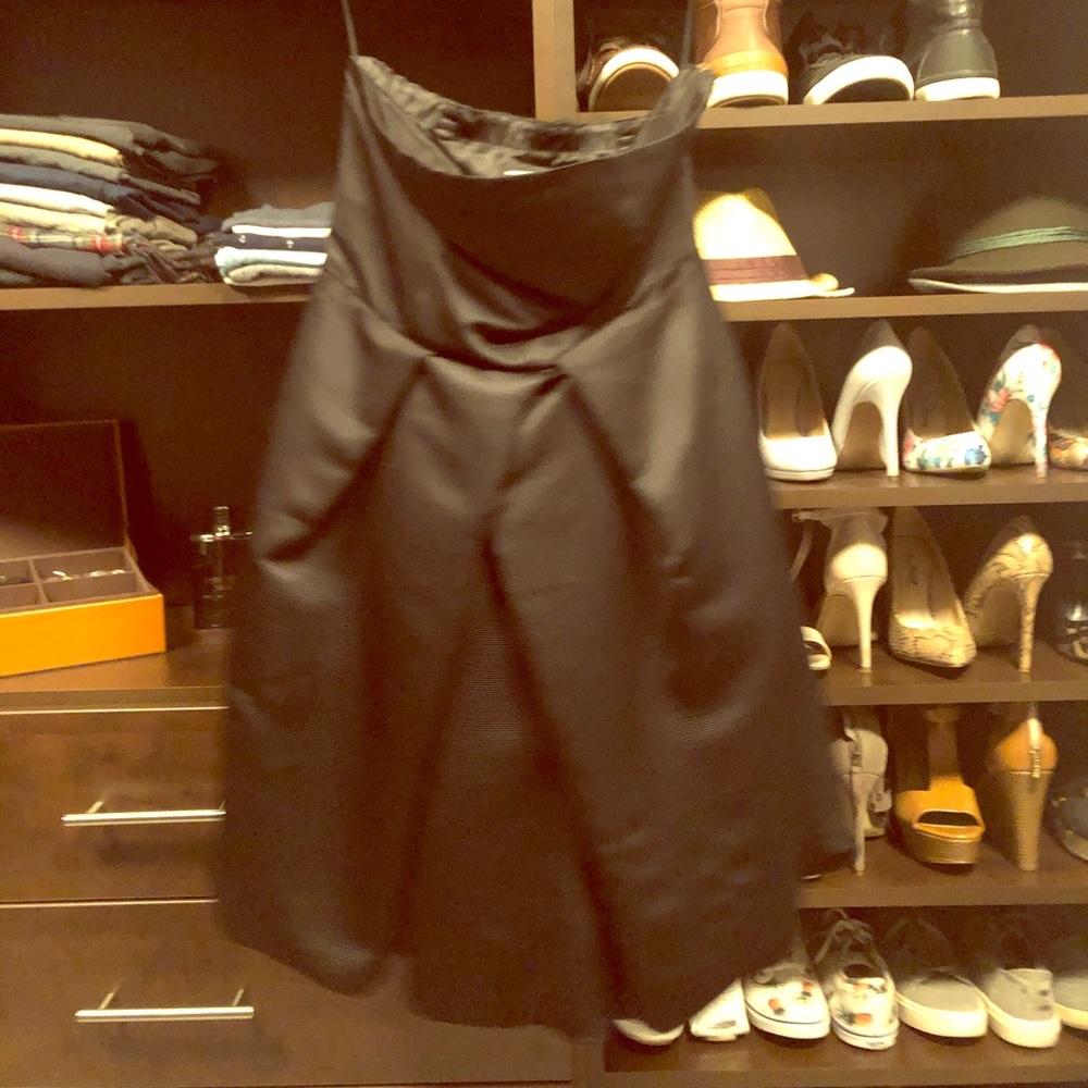 Express black strapless cocktail dress